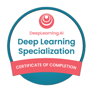 Deep Learning Specialization Certificate