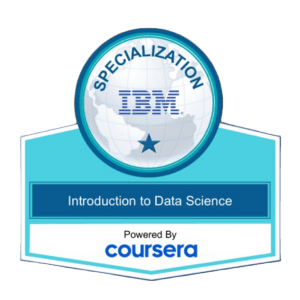 Introduction to Data Science Specialization Certificate