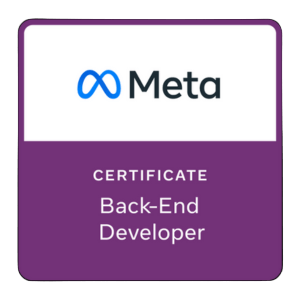 Meta Back-End Developer Professional Certificate