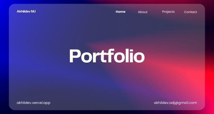 Portfolio Website project screenshot